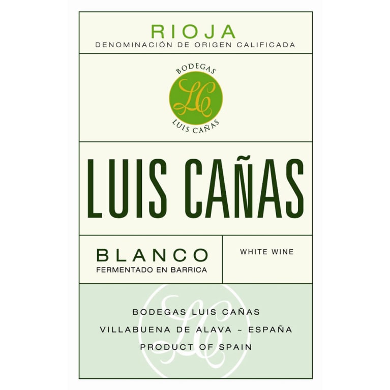 Bodegas Luis Canas Rioja Blanco 2014 Front Label