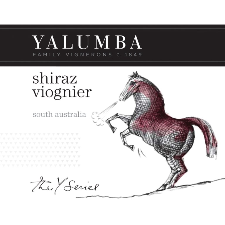 Flat front label of wine