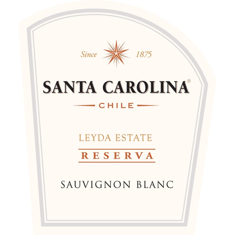 Flat front label of wine