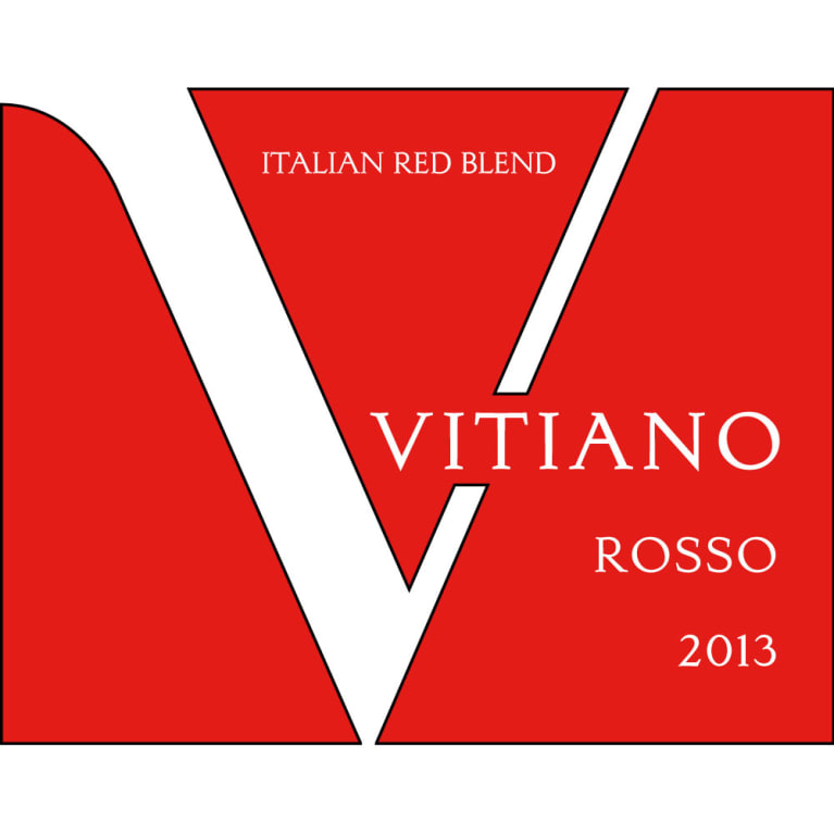 Flat front label of wine