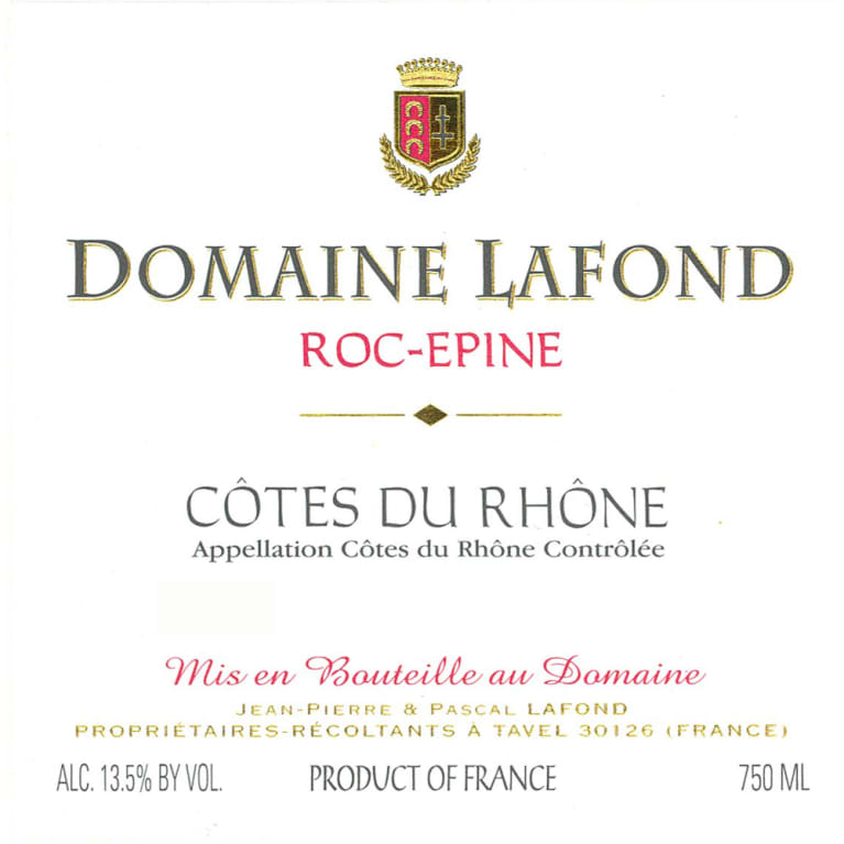 Domaine Lafond Cotes du Rhone RocEpine 2013