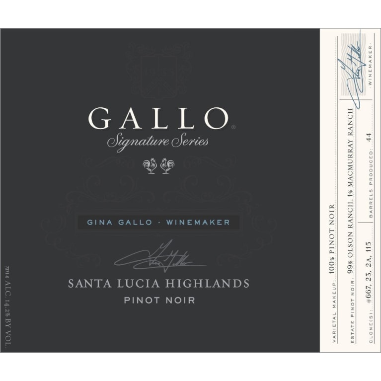 Gallo Signature Series Santa Lucia Highlands Pinot Noir 2013