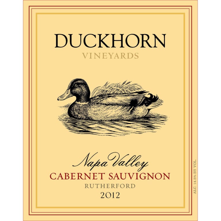 Duckhorn Rutherford Napa Valley Cabernet Sauvignon 2012 Front Label