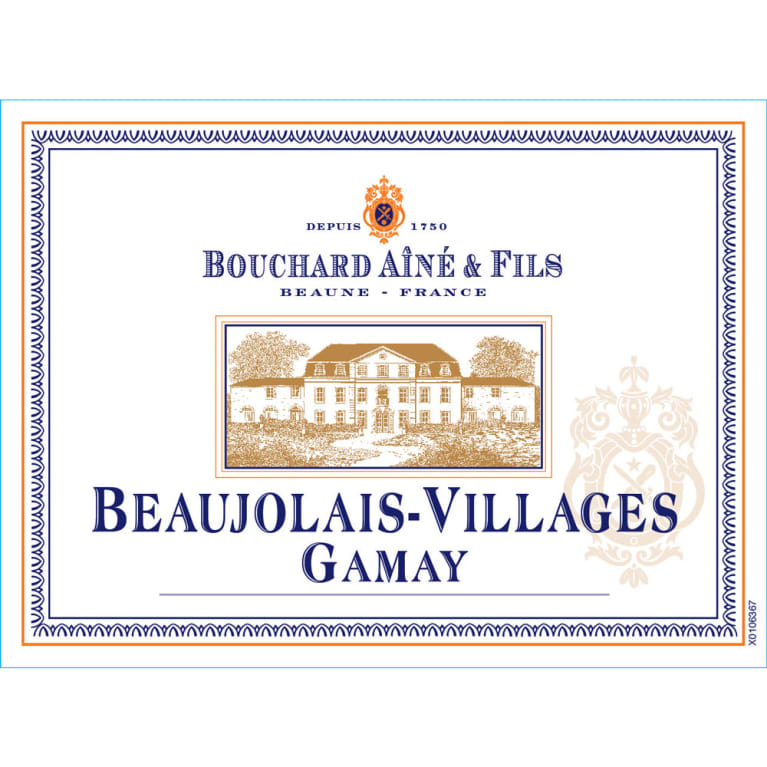 Bouchard Aine & Fils Beaujolais Villages 2014 Front Label