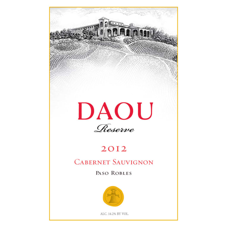 DAOU Vineyards Reserve Cabernet Sauvignon (3 Liter Bottle) 2012 Front Label