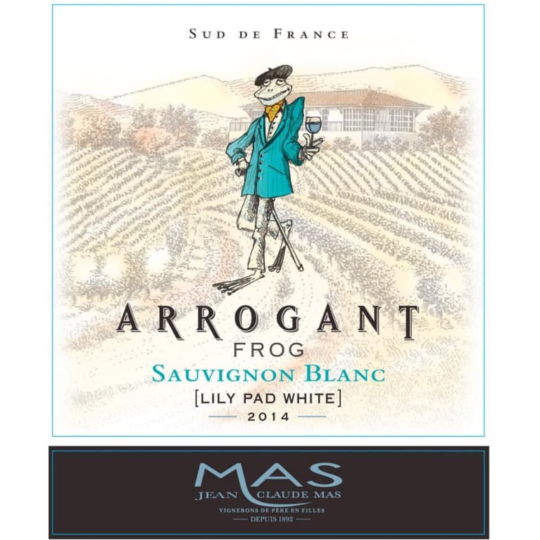 Arrogant Frog Lily Pad Sauvignon Blanc 2014 Front Label