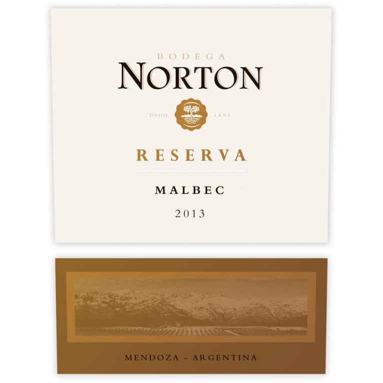 Bodega Norton Malbec Reserva 2013 Front Label