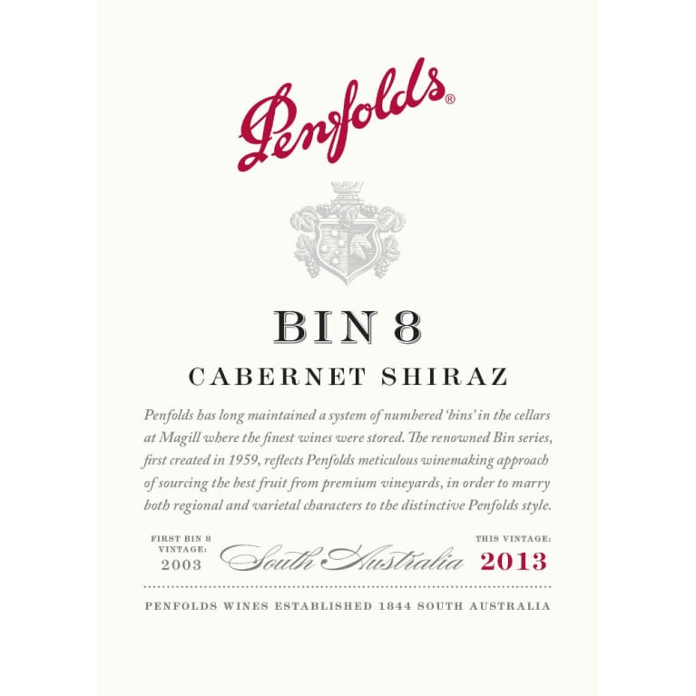 Penfolds Bin 8 2013
