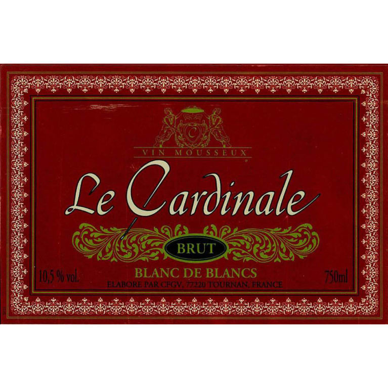 Le Cardinale Blanc de Blancs Front Label