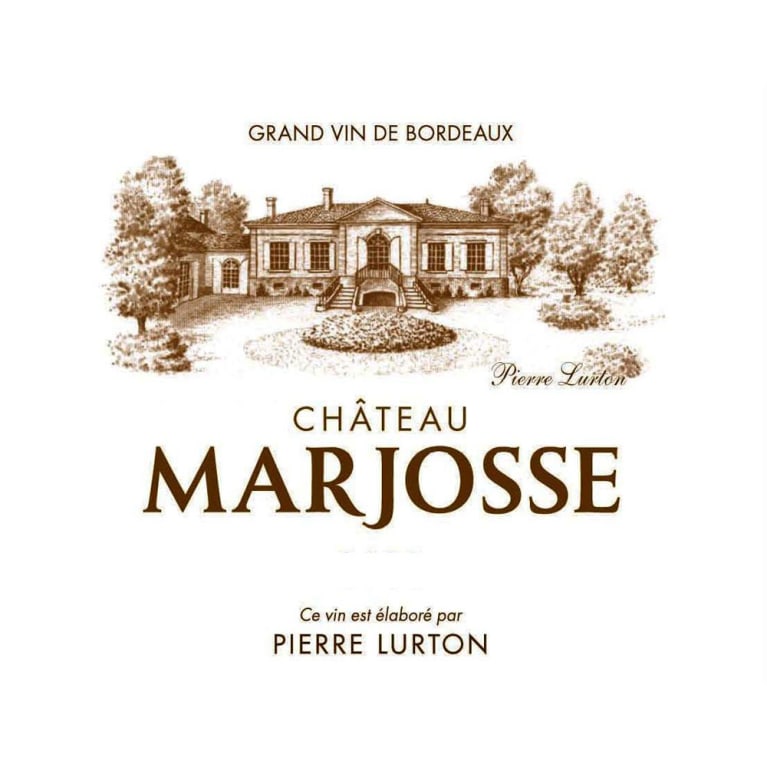 Chateau Marjosse Blanc 2013 Front Label