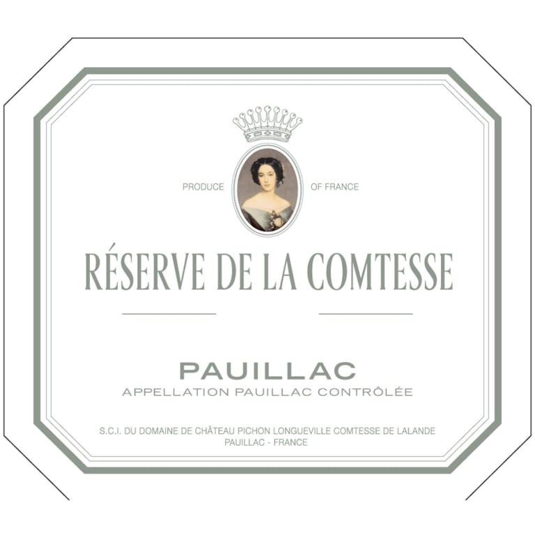 Chateau Pichon Longueville Comtesse de Lalande Reserve de la Comtesse 2015 Front Label