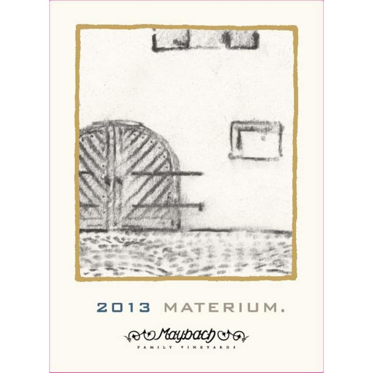 Maybach Family Vineyards Materium 2013 Front Label