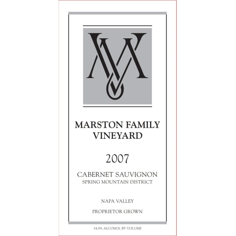 Marston Family Vineyard Sauvignon 2007