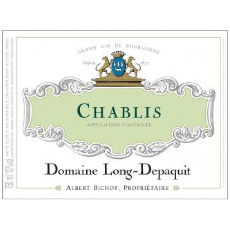 Albert Bichot Chablis Domaine Long-Depaquit Les Vaillons Premier Cru 2012 Front Label