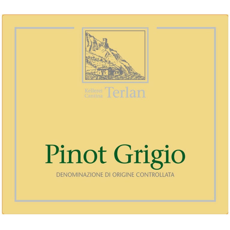 Flat front label of wine