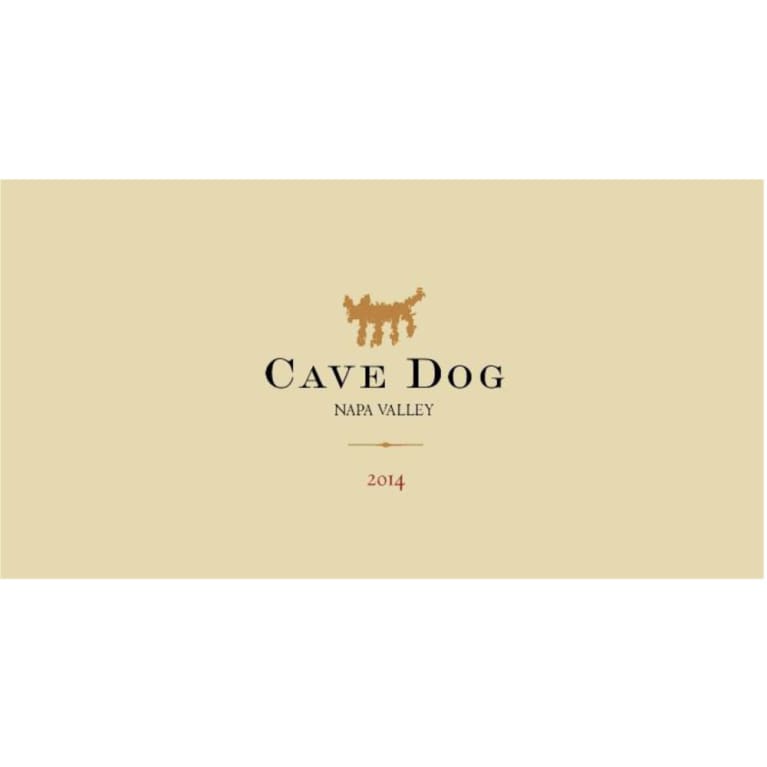 Cave Dog Red Wine 2014 Front Label