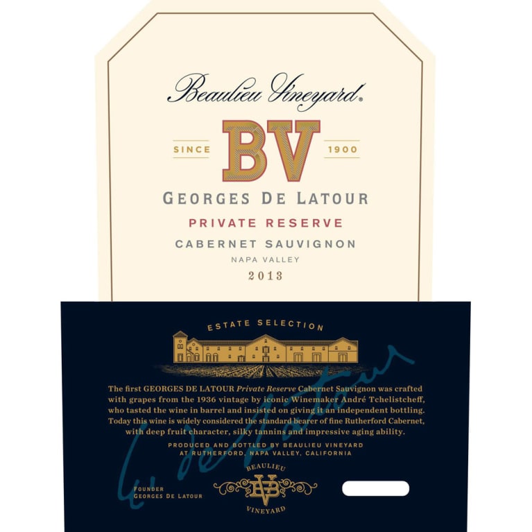 Beaulieu Vineyard Georges de Latour Private Reserve 2013 Front Label