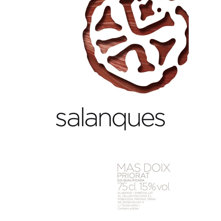 Mas Doix Salanques 2013 Front Label