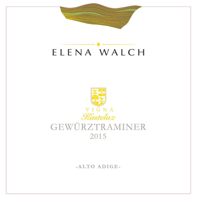 Flat front label of wine