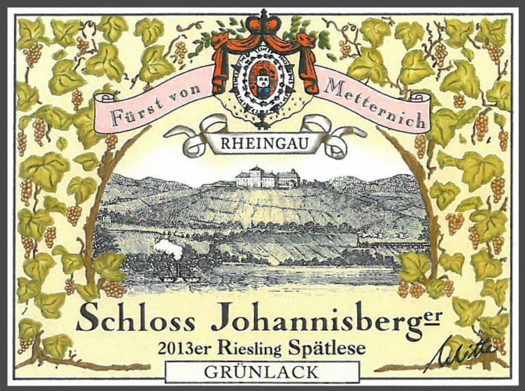 Schloss Johannisberg Grunlack Riesling Spatlese 2013