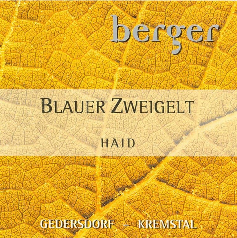 Berger Blauer Zweigelt Haid 2012
