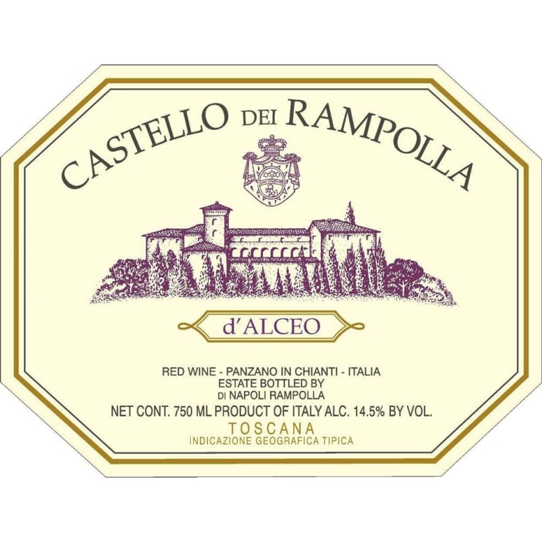 Castello dei Rampolla d'Alceo 1999 Front Label