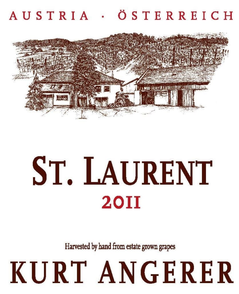 Flat front label of wine
