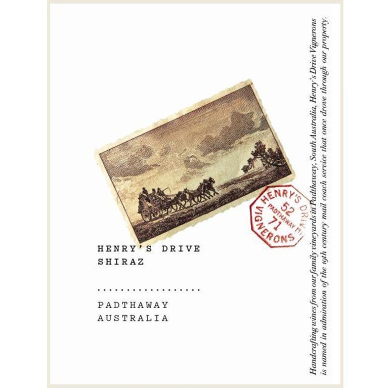 Henry's Drive Shiraz 2012 Front Label