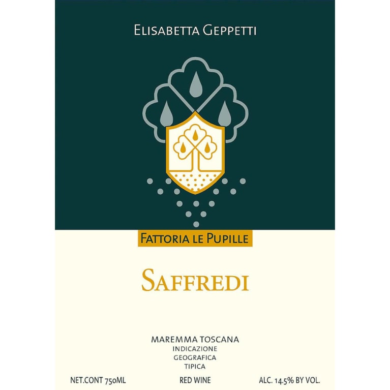 Fattoria Le Pupille Elisabetta Geppetti Saffredi 2011 Front Label