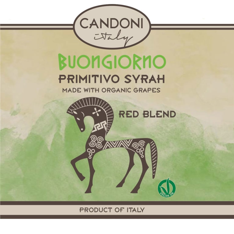 Candoni Organic Buongiorno 2015 Front Label