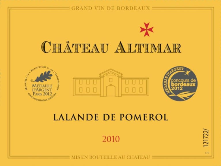 Chateau Haut Chatain Chateau Altimar 2010