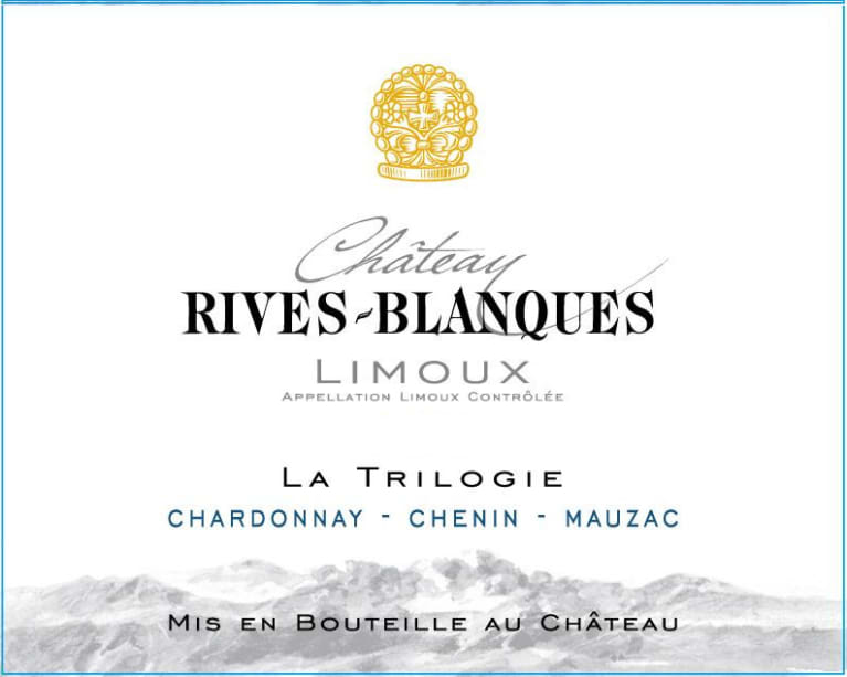 Flat front label of wine