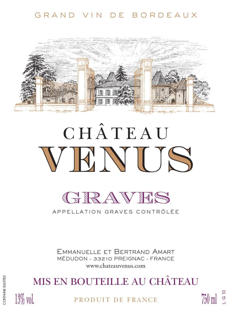 Chateau Venus 2011 Front Label
