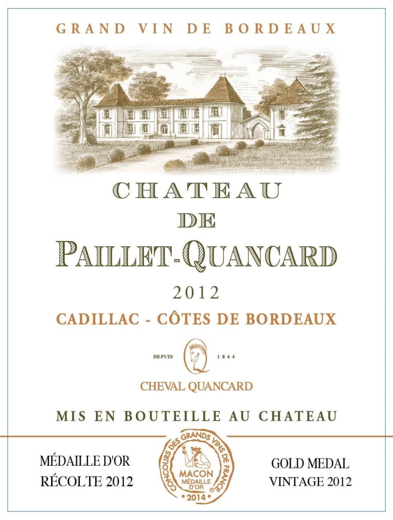 Cheval Quancard Chateau de Paillet-Quancard 2012 | Wine.com