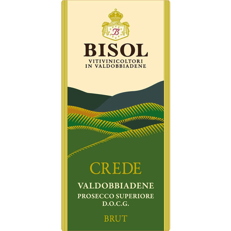Bisol Crede Prosecco Superiore 2016 Front Label