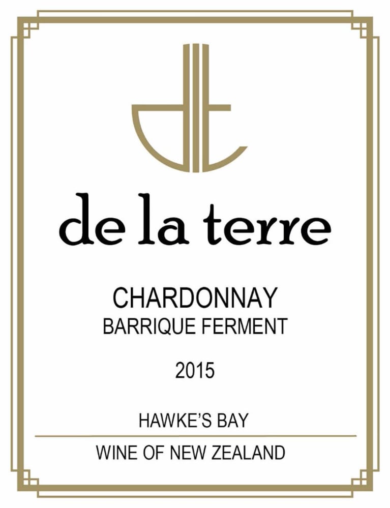 De La Terre Winery Barrique Ferment Chardonnay 2015