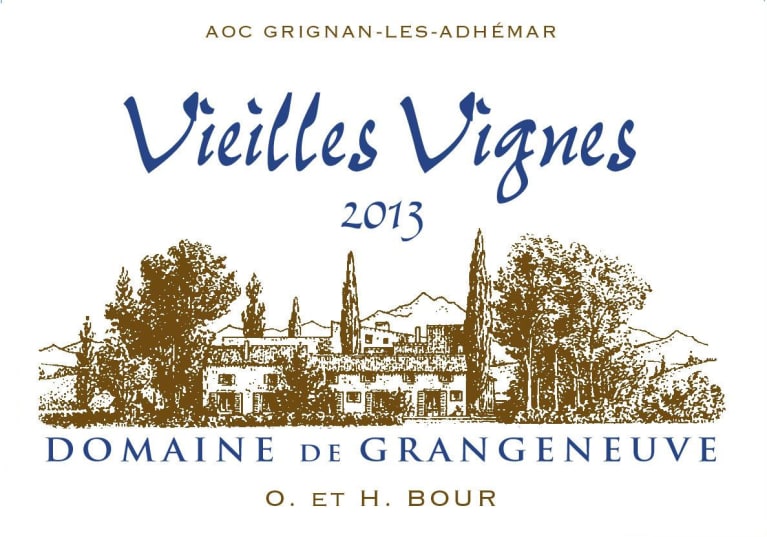 Dom. de Grangeneuve Tricastin-Grignan-les-Adhemar Vieilles Vignes 2013 ...