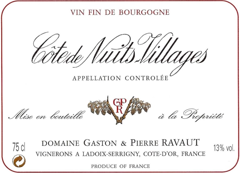 Domaine Gaston Pierre Ravaut Cotede Nuits-Villages 2009 | Wine.com