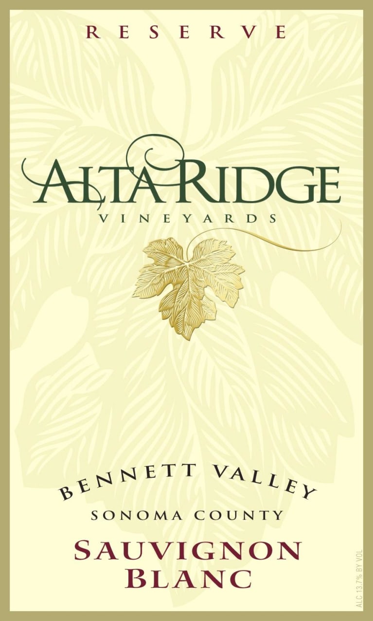 Alta Ridge Vineyards Sauvignon Blanc 2013 | Wine.com