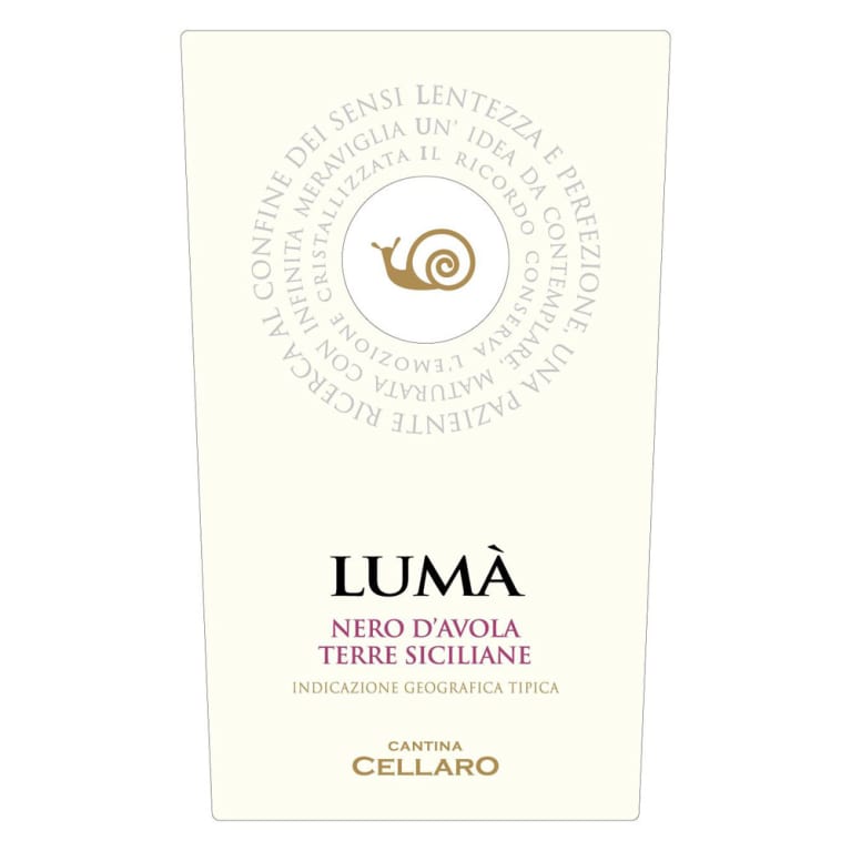 Cantina Cellaro Luma Nero d'Avola 2015 Front Label