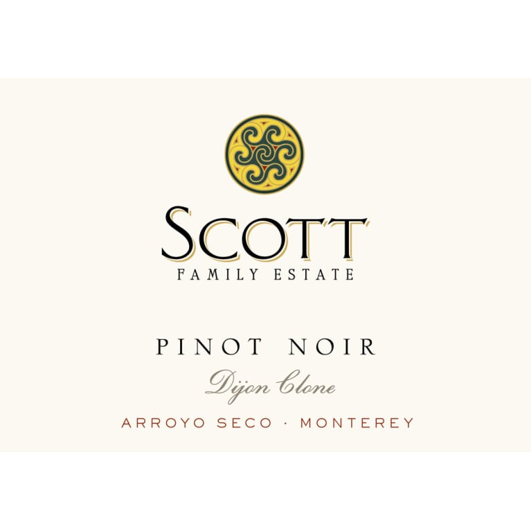 Scott Family Estate Arroyo Seco Pinot Noir 2015 Front Label