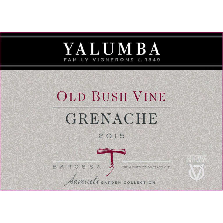Flat front label of wine