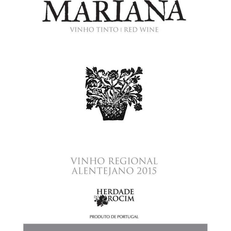Herdade do Rocim Mariana Tinto 2015 Front Label