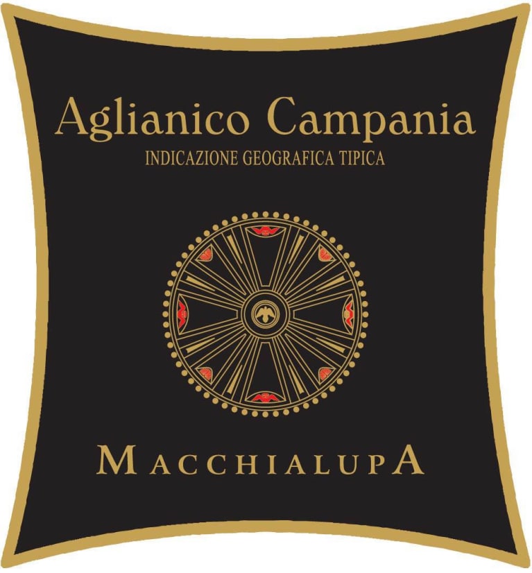 Flat front label of wine