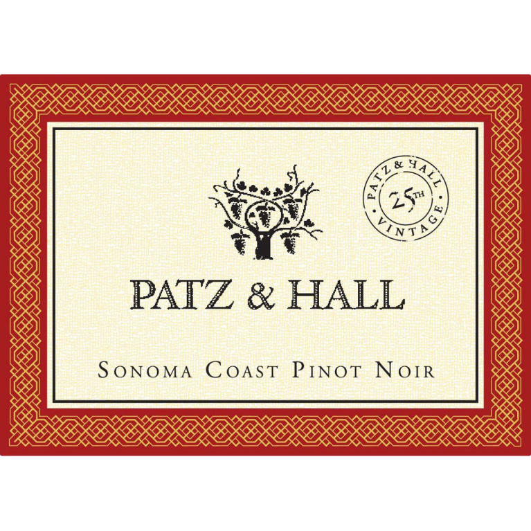 Flat front label of wine