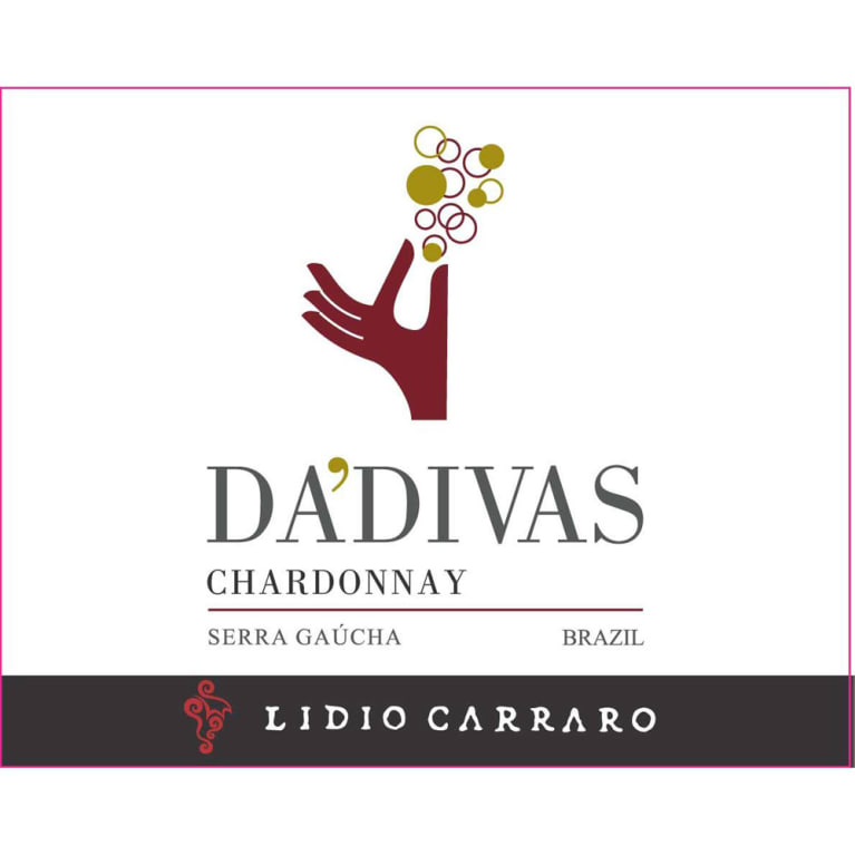 Flat front label of wine