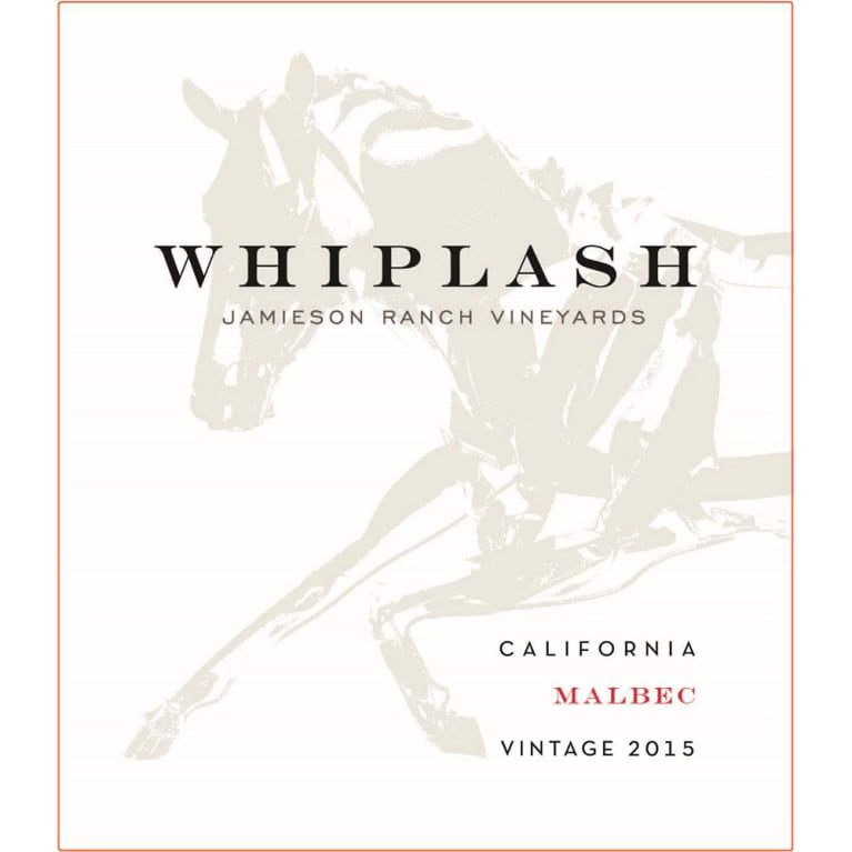 Jamieson Ranch Vineyards Whiplash Malbec 2015 Front Label