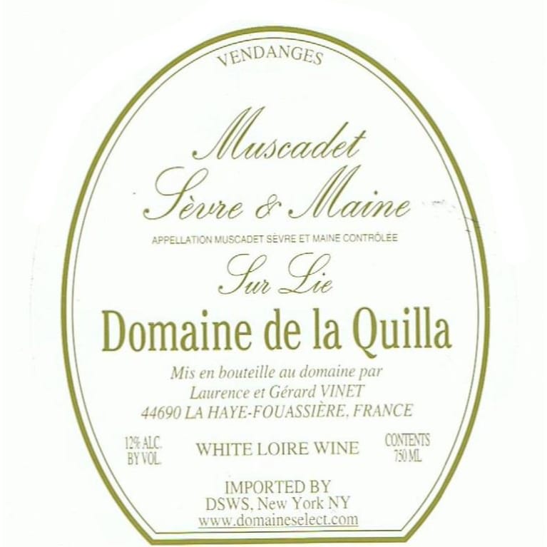 Domaine de la Quilla Muscadet Sevre et Maine 2016