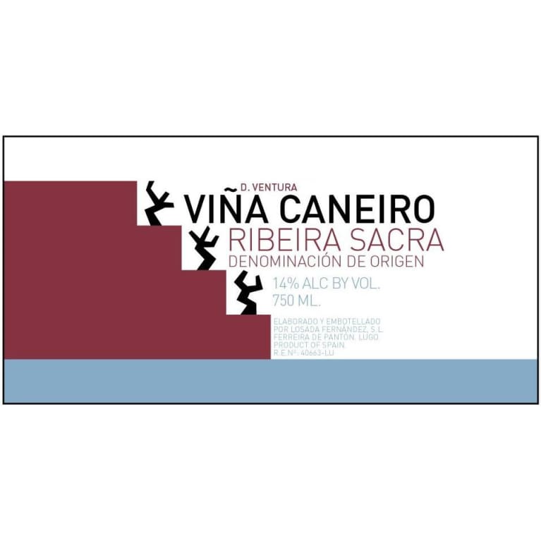 Flat front label of wine