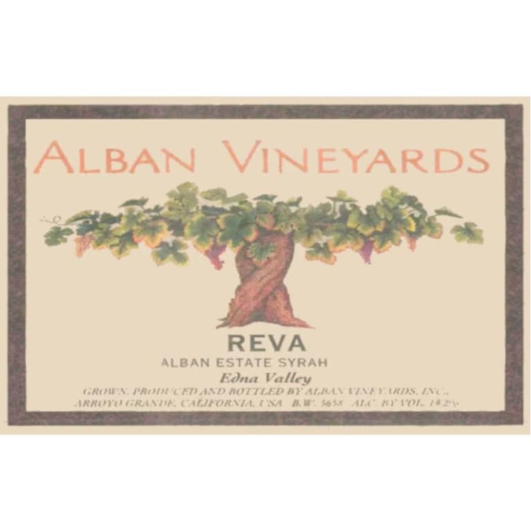 Alban Reva Estate Syrah (1.5 Liter Magnum) 2012 Front Label